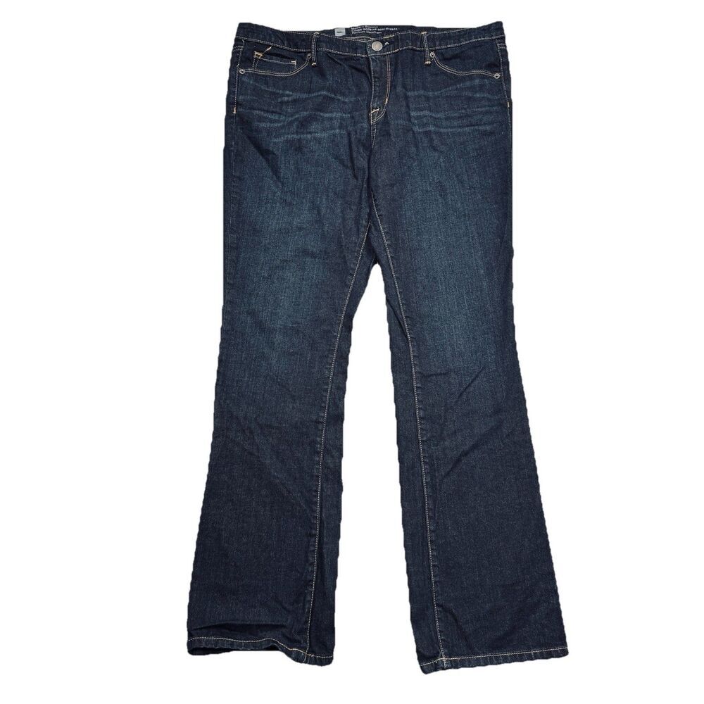 Mossimo Modern Bootcut Jeans 16 (38x32.5) Dark Wash Blue Denim Stretch Womens